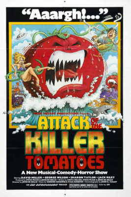 1978 ATTACK OF THE KILLER TOMATOES VINTAGE MOVIE POSTER PRINT 54x36 9MIL PAPER