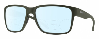 Smith Optics Emerge Unisex Multi-Focus Blue Licht Brille Matt Moos Grün 60 MM