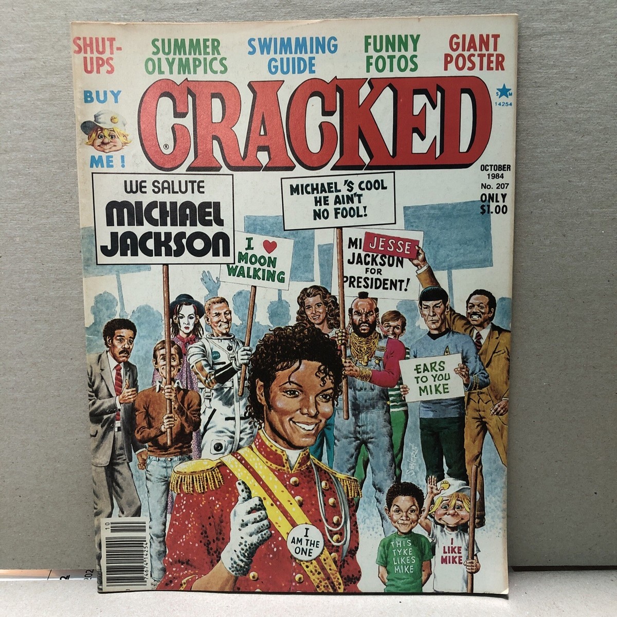 Vintage Cracked Magazine 1984 #207 Michael Jackson Thriller