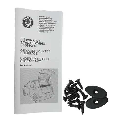 Original Skoda Fabia Gepäcknetz für unter der Hutablage DMA410002 - Bild 3 von 4