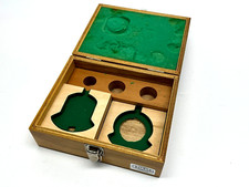 Olympus Japan Annuli Insert and Accessory Wooden Box 8-1/4" x 6-3/4" x 3-1/4"