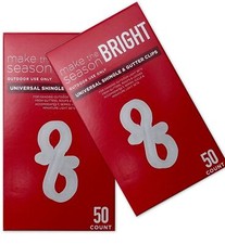 4x50 COUNT UNIVERSAL SHINGLE  GUTTER CLIPS by LIVING SOLUTIONS NEW