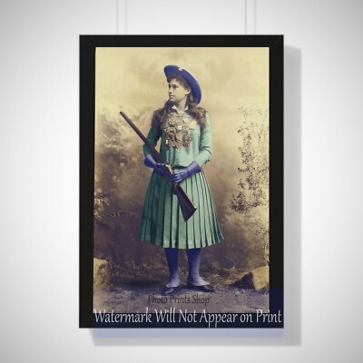 Vintage Annie Oakley Western Sharp Shooter Cowgirl Vintage Color