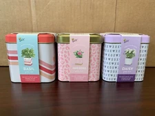 Buzzy Grow Your Own Grow Kit Mini Rose, Basil, & Daisy. Planter seeds & medium 