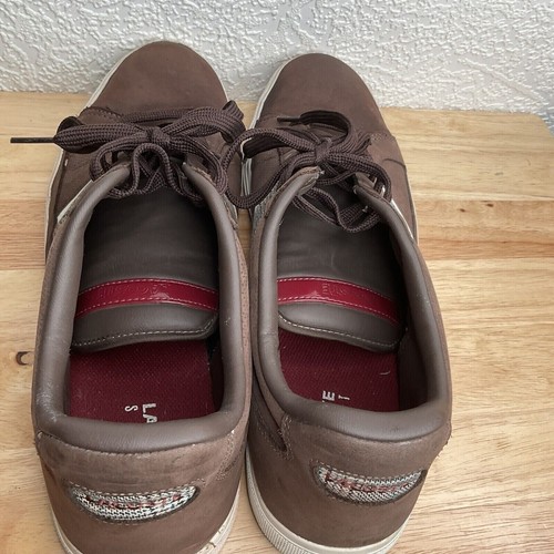 Lacoste Europa NS SPM 21233-0511 Lace Up Sneaker Men Size 13 Brown - Picture 7 of 14