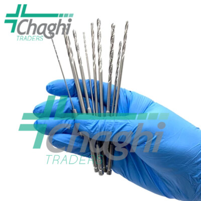 Drill Bit 1mm,1.5mm,2mm,2.5mm,2.7mm,3mm,3.2mm,3.5mm, 4.5mm 9 PCs Set By Chaghi T