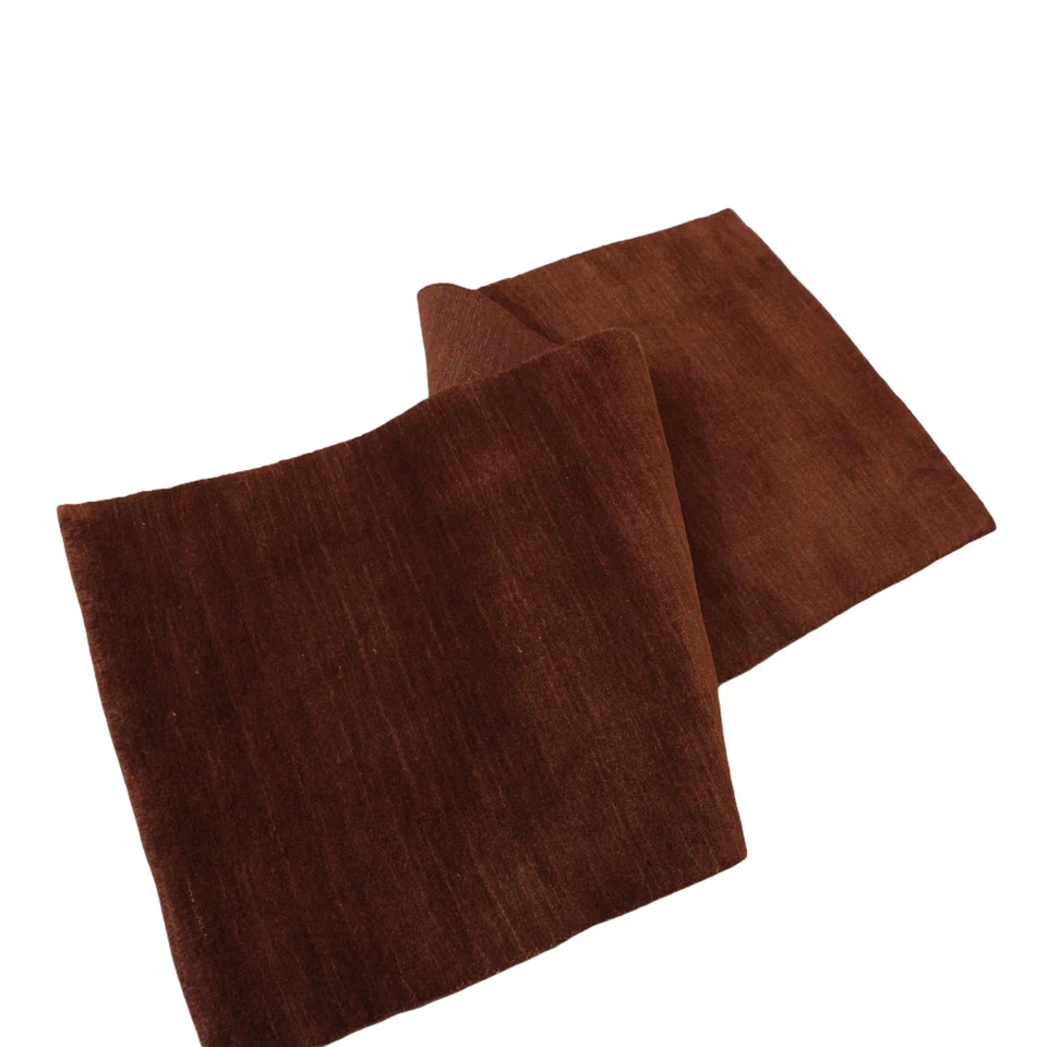 Braun Brücke 100% Wolle 75X200 cm Handgewebter Teppich Orientteppich C10 - Bild 4 von 4