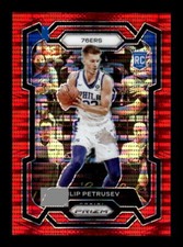2023-24 Panini Prizm #282 Filip Petrusev Prizms Red Seismic #/299