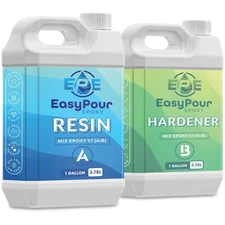 EPE EasyPour Epoxy 2 Gallon Kit - Crystal Clear High Gloss Resin and Hardener