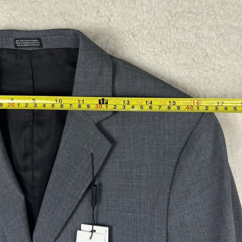 Calvin Klein Boy Bi-Stretch Blazer Suit Jacket 2-Button Single Breast Gray Sz 20 - Picture 14 of 17
