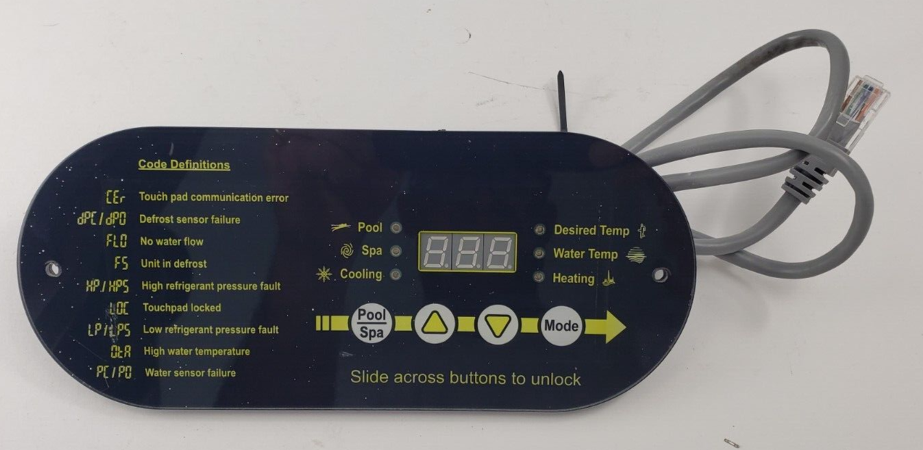 Aquacal 4 Button Replacement Display Control Panel ECS0276 LPRAL7822