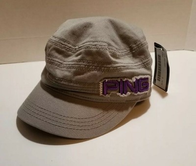 purple golf cap
