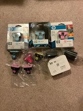 New Hewlett Packard HP Ink Cartridges 02 Multicolors Mix Lot