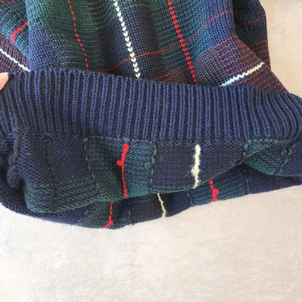 Club Room Size M 100% Wool Grandpa Cosby Vintage knit 80's 90's Y2K Sweater FLAW - Image 3 of 4