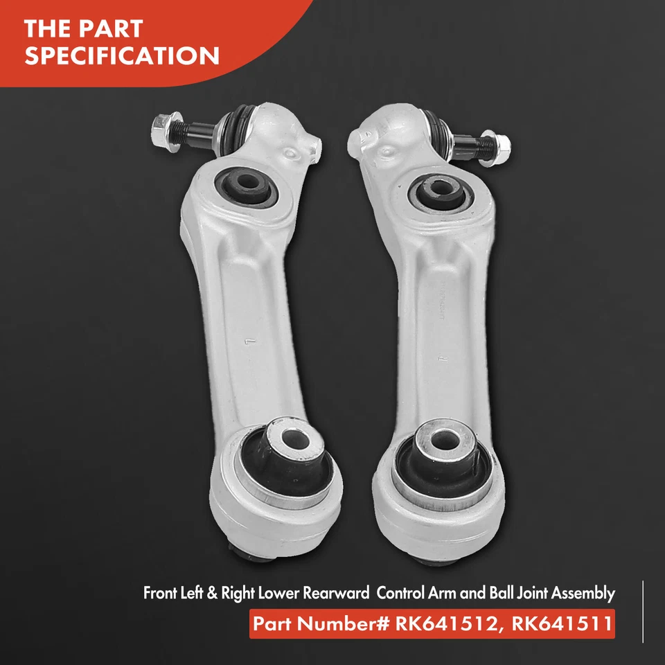 Conjunto de brazo de control delantero y rótula 12 piezas barra estabilizadora enlace para BMW 528i 535d 535i Foto 3 de 4