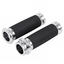 1" Handlebar Hand Grips For Harley Road King Street Glide Dyna Street Bob FXDB