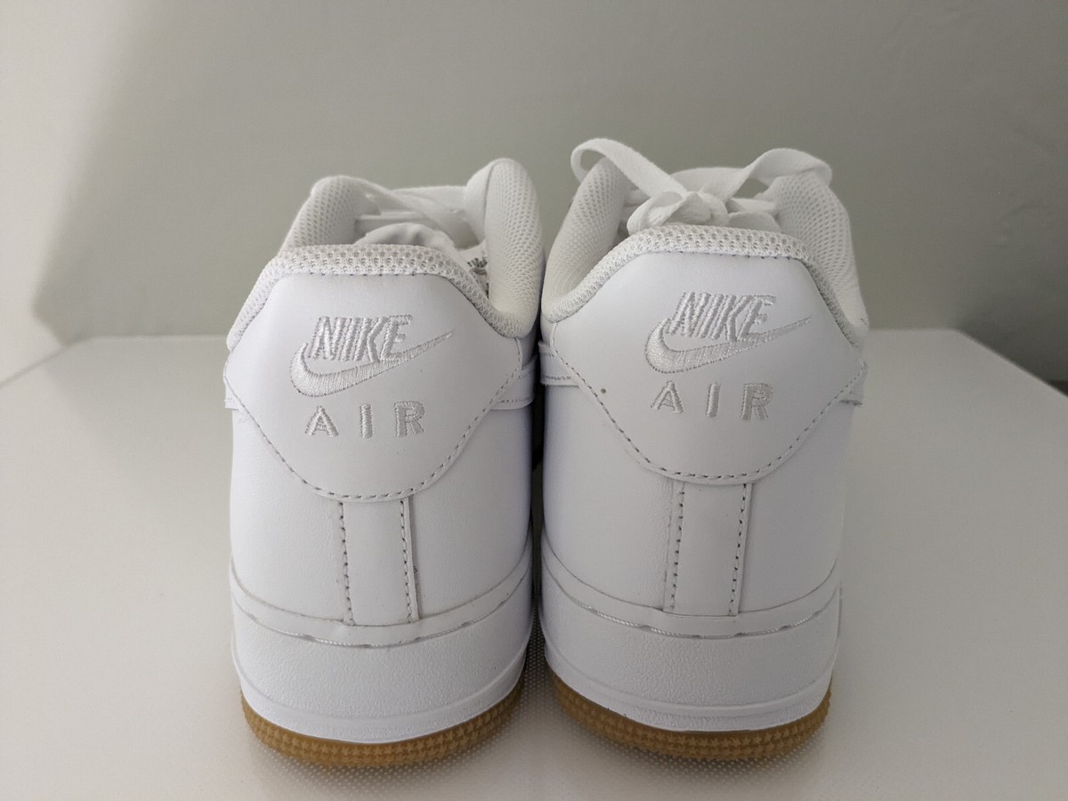 white air force ones brown bottom
