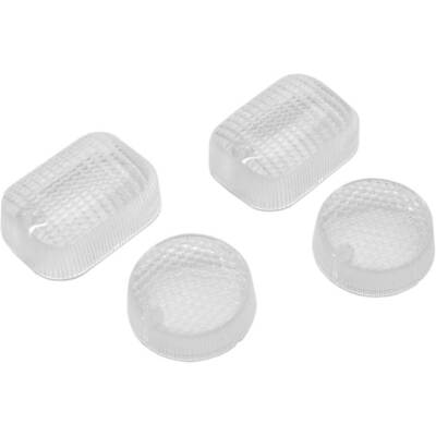 Kit 4 Freccie Trasparenti Per Gilera Typhoon E NRG - Con 4 Lampadine Arancione 12V 10W Omaggio - Foto 7