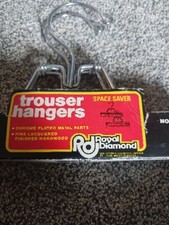 Vintage Wood Trouser Hangers By Royal Diamond Set Of 2