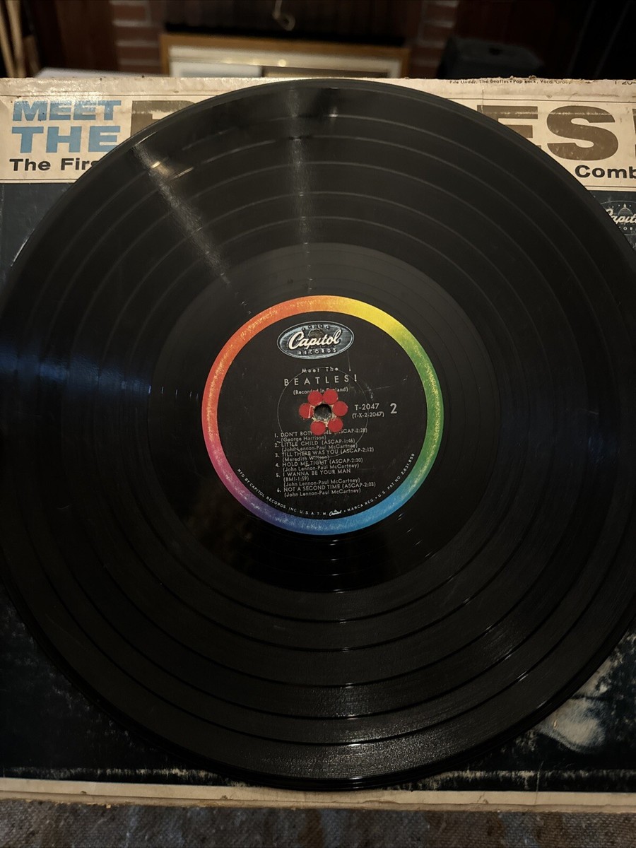 RARE: Original Meet The Beatles LP 1964 Capitol T-2047 Vinyl