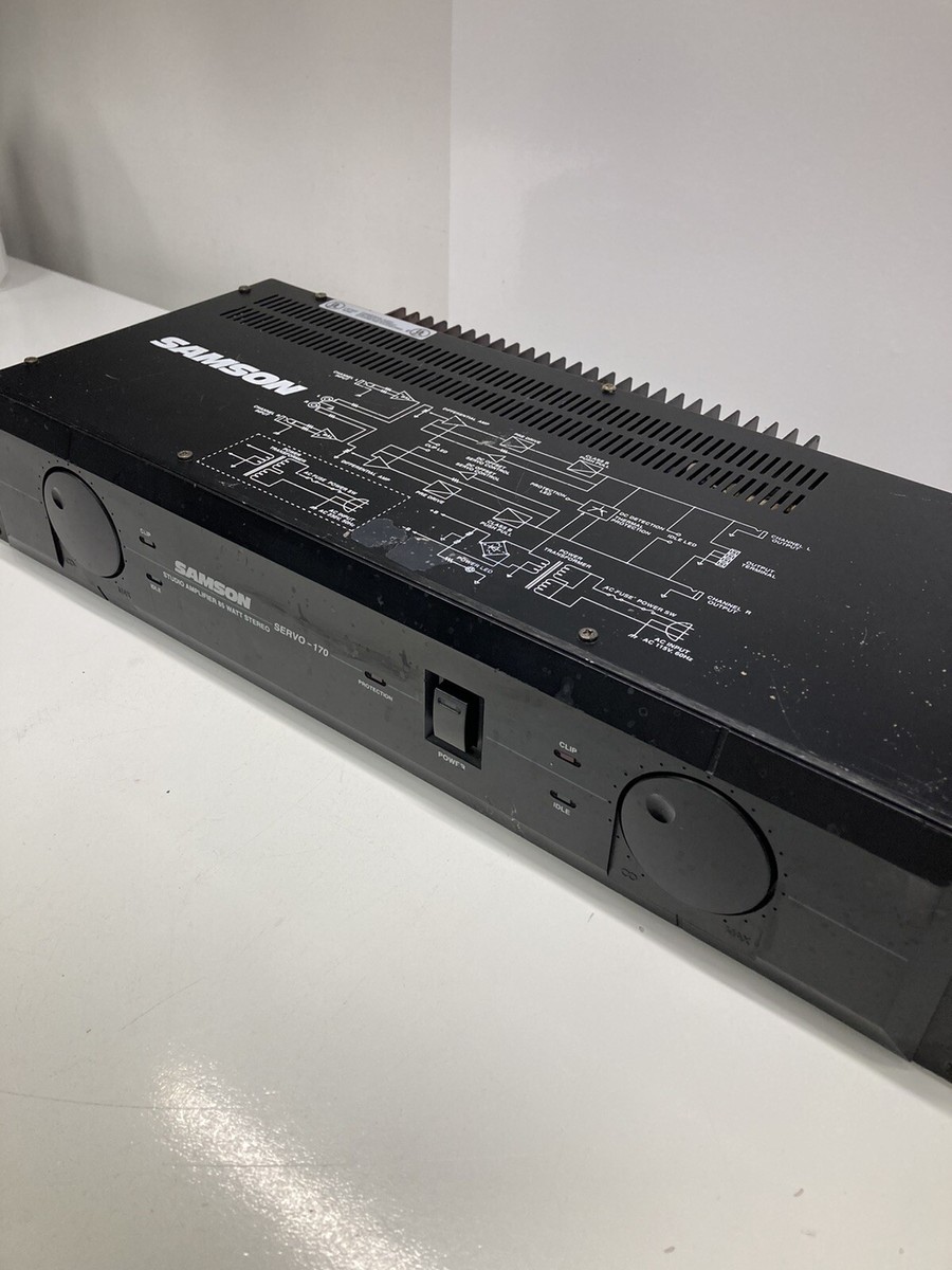 Samson Servo-170 Studio Amplifier 2 Channels Tested - Fully