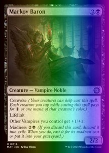 MTG Markov Baron (14/230) March of the Machine The Aftermath LP FOIL