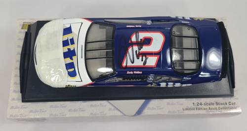 NOS Autographed Action Rusty Wallace #2 Miller Lite 1998 Ford Taurus Bank 1:24 - Picture 2 of 15