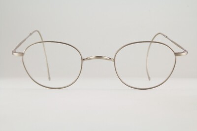 Rare Authentic Seraphin NILES 8576 47mm Antique Silver Glasses Frames Japan