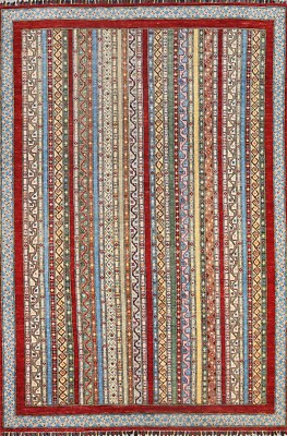 Vegetable Dye Super Kazak Geometric Handmade Oriental Area Rug Wool Carpet 6x8