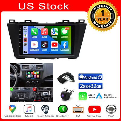 9'' Android 13 Carplay GPS For 2011-2013 Mazda 5 Navi RDS Car Stereo Radio Wifi