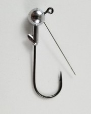 25- 1/4oz 3/0 Weedless Jighead Wire STRAIGHT EYE Grub Head Swimbait Umbrella Rig