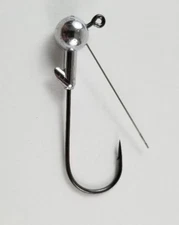 25- 1/4oz 3/0 Weedless Jighead Wire STRAIGHT EYE Grub Head Swimbait Umbrella Rig