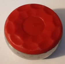(1) Replacement Heavy Red Vintage 2" Shuffleboard Puck Plastic & Metal