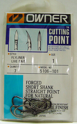 Owner Flyliner Angelhaken Haken Cutting Point Gr. 1