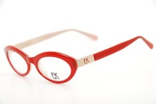 New Authentic Emmanuelle Khanh Glasses EK 1614 01 Red/Beige 52mm Eyeglasses