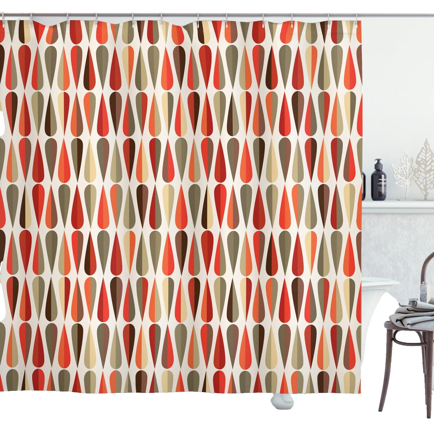 Cortinas de Ducha geométrico multicolor