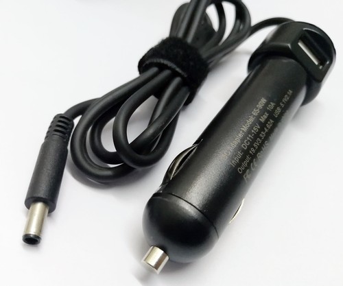 65W AUTO DC Car Charger Adapter For Dell Latitude 3379 Laptop Power Supply 4.5mm - Picture 1 of 4