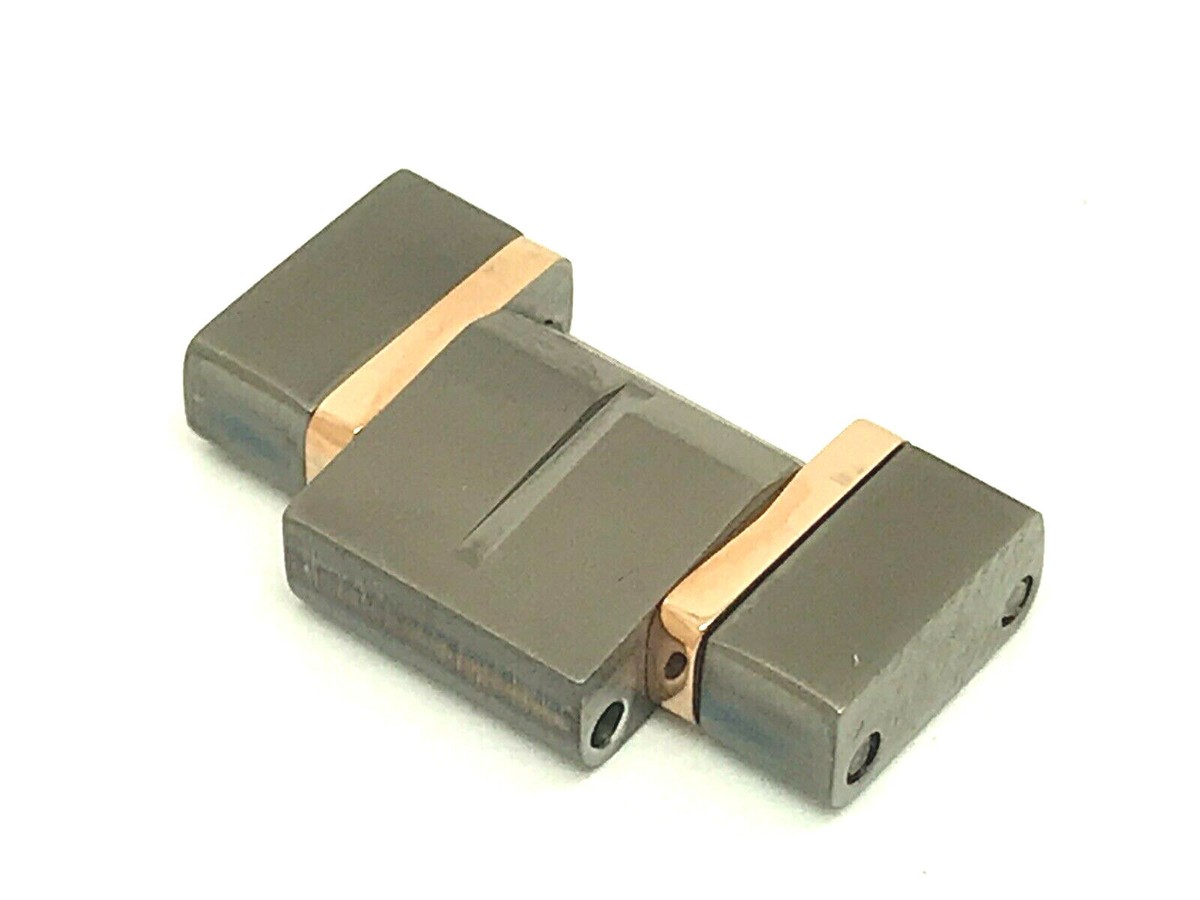 Bulova Precisionist 98D149 Gunmetal Rose Gold Men's Watch Extra Single Link  22mm