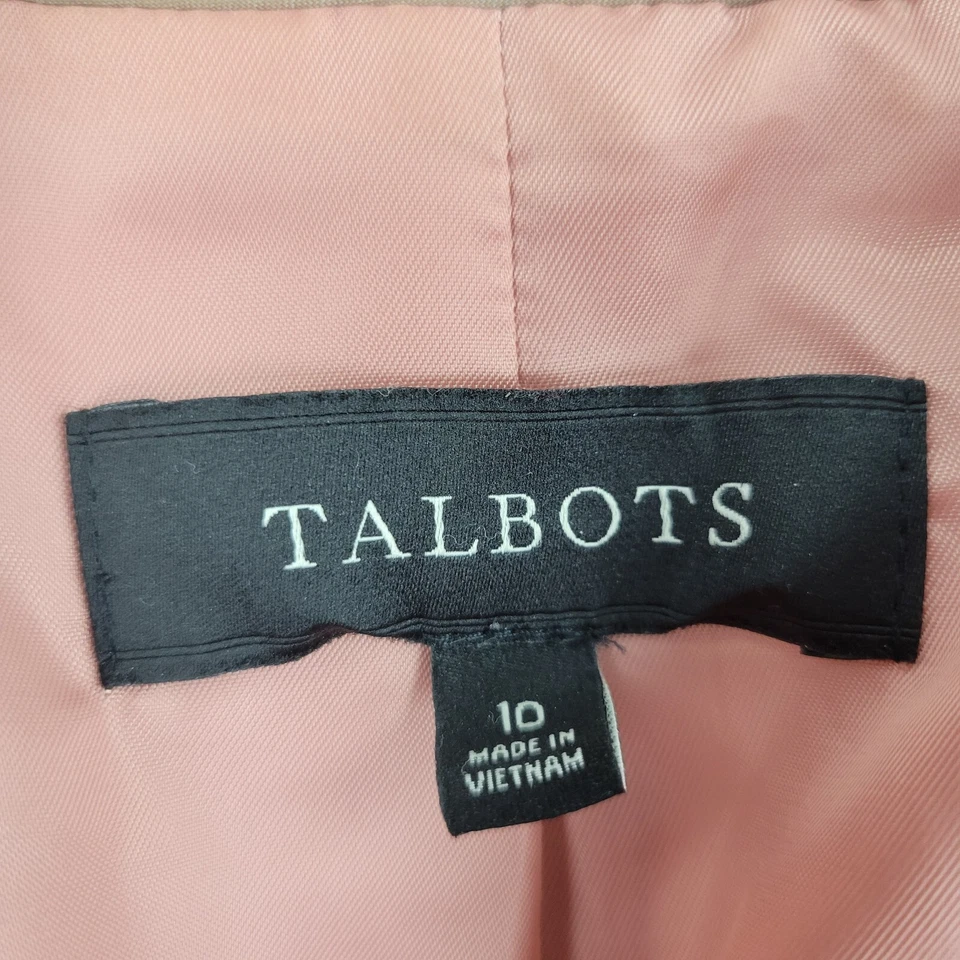 Talbots Blazer Womens 10 Salmon Corduroy Button Long Sleeve - Image 3 of 4