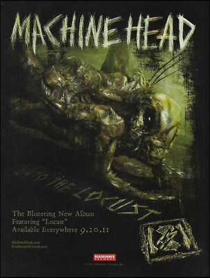 Machine Head 2011 Unto The Locust album advertisement Roadrunner Records ad