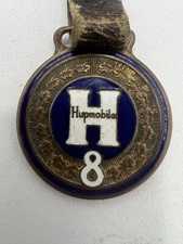 RARE HUPMOBILE EIGHT 8 WATCH FOB - HALLMARKED ON THE BACK Detroit Michigan