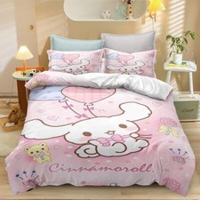 Cinnamon Roll Cartoon Anime Duvet Quilt Cover Pillowcases Set S D Q AUPOST
