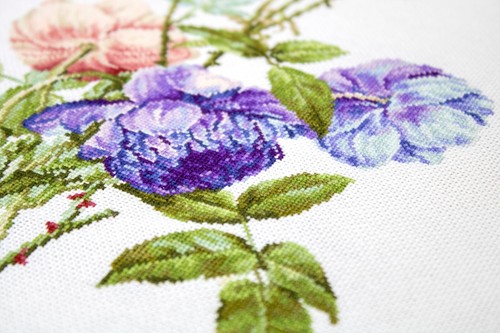 DIY Needlepoint Counted Cross Stitch "The Bouquet" Embroidery Kit Luca-S - Picture 4 of 6