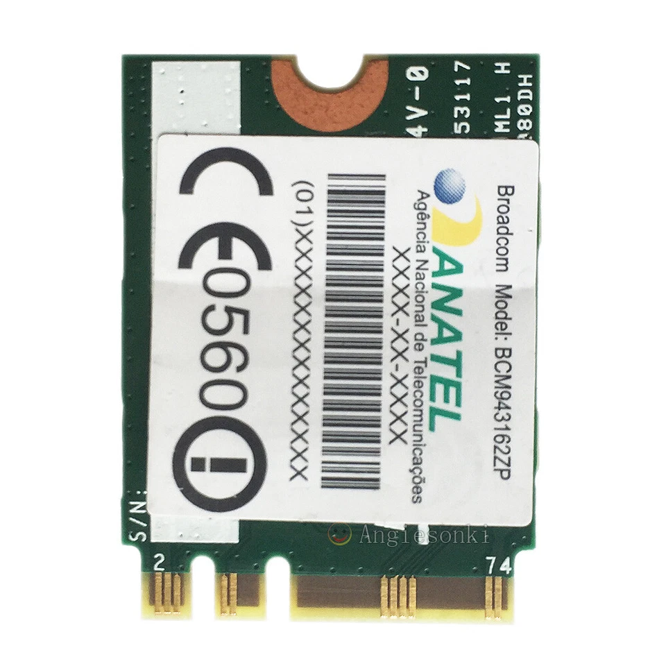 Broadcom BCM943162ZP 00JT473 Wireless N Bluetooth 4.0 NGFF Wifi Card Adapter - Image 4 of 4