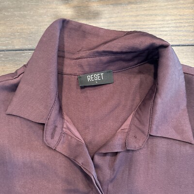 wine color dress shirt Wreesh Men's Solid Color Long Sleeve Button Down Shirts Casual Turndown Collar Dress Shirts for Men Wine, Size: 2XL, Red
