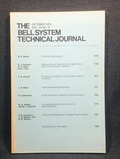 Vintage Bell System Technical Journal 1975 Videotelephone Digital Phase Shift