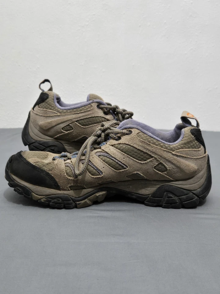 MERRELL Zapatos Mujer 7.5 ALUMINIO Marlin Moab Ventilador Senderismo Pesca Trabajo  Foto 3 de 4