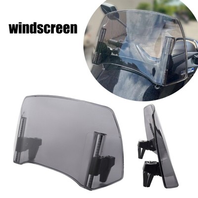 Universally Motorcycle Headlight Fairing Windshield Clear PC Windscreen