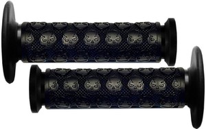 KAWASAKI-MOTORCYCLE-KX-KDX-KLR-KLX-KXF-100-110-250-400-450-SOFT-SKULL-GEL-GRIPS