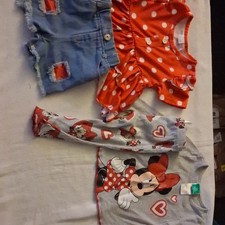 Disney Minnie Mouse Girls 3pc Outfit Set 2T D...
